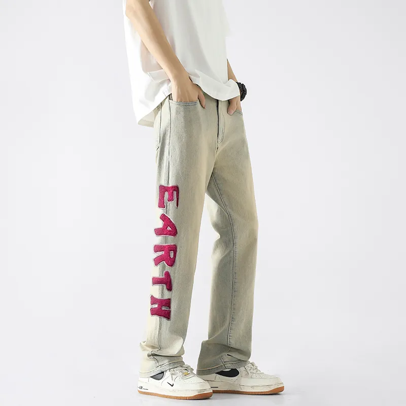 SUNSETMONENT Jeans Unisex Yellow Mud-3
