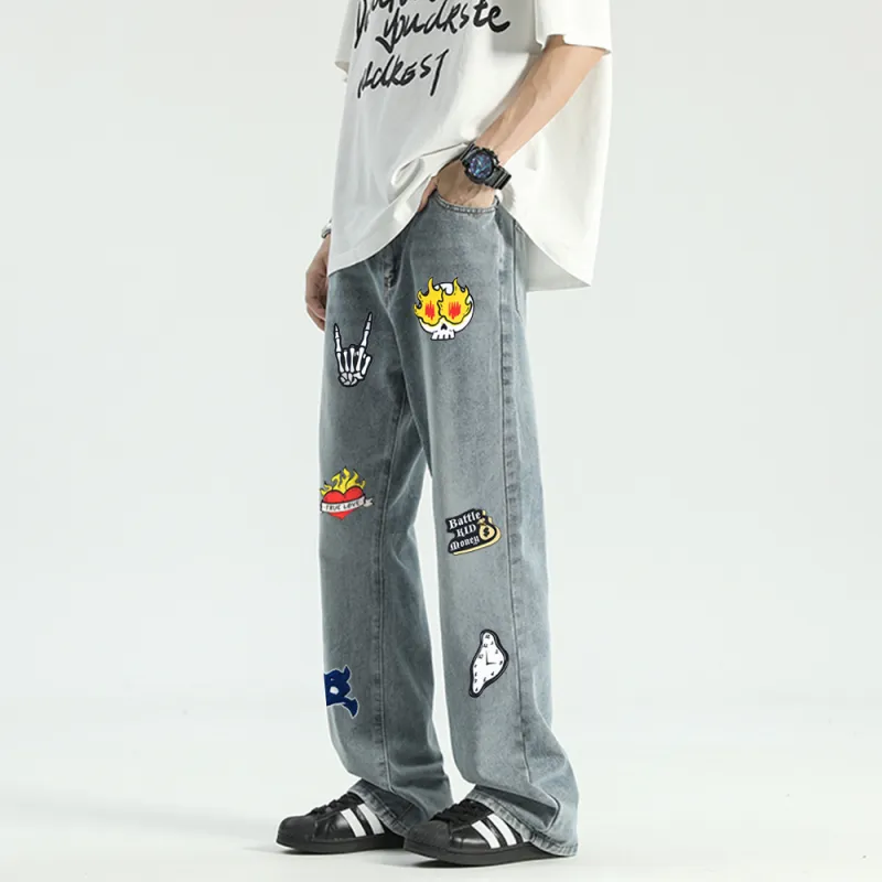 SUNSETMONENT Jeans Unisex-23