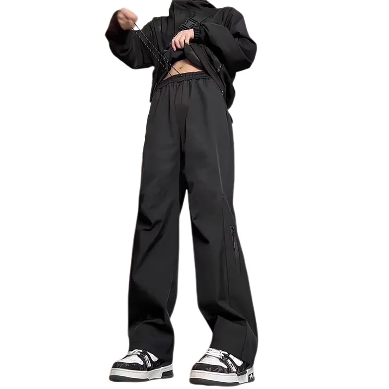 SUNSETMONENT Casual Pants Unisex Black-3