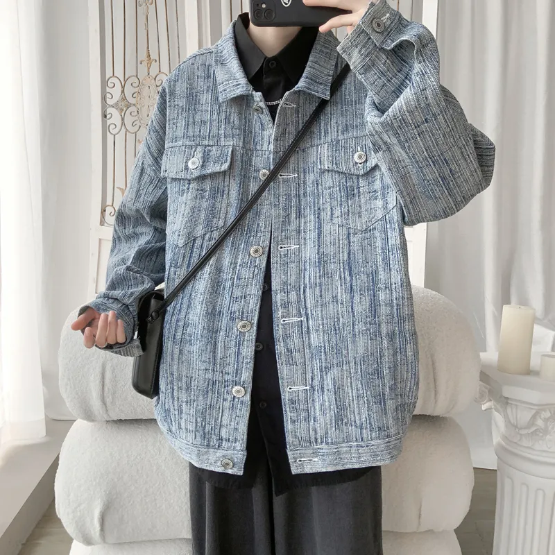 TESTUNG Denim Jackets Unisex-2