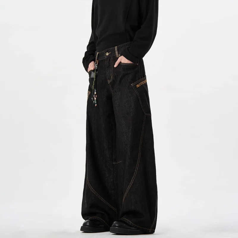 SUNSETMONENT Jeans Unisex Black-3