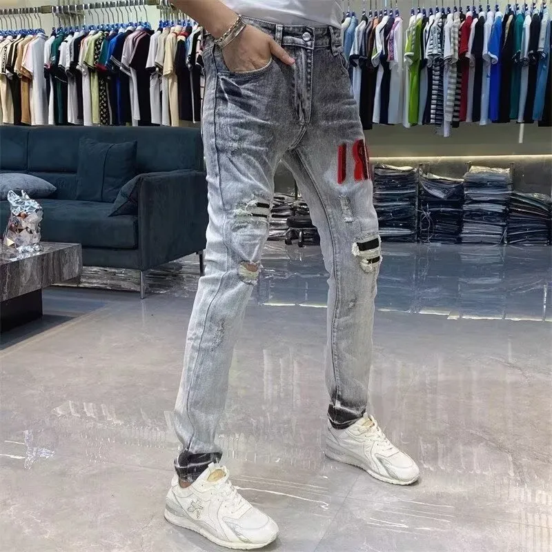 SUNSETMONENT Jeans Unisex Blue-2