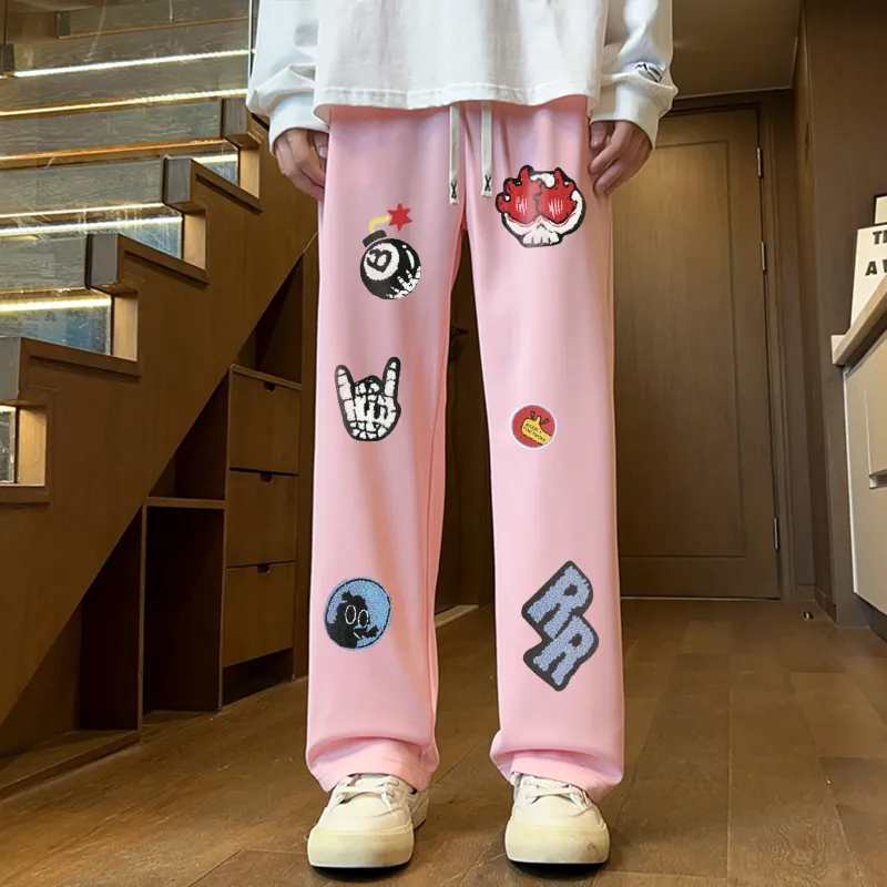 SUNSETMONENT Knitted Sweatpants Unisex-16