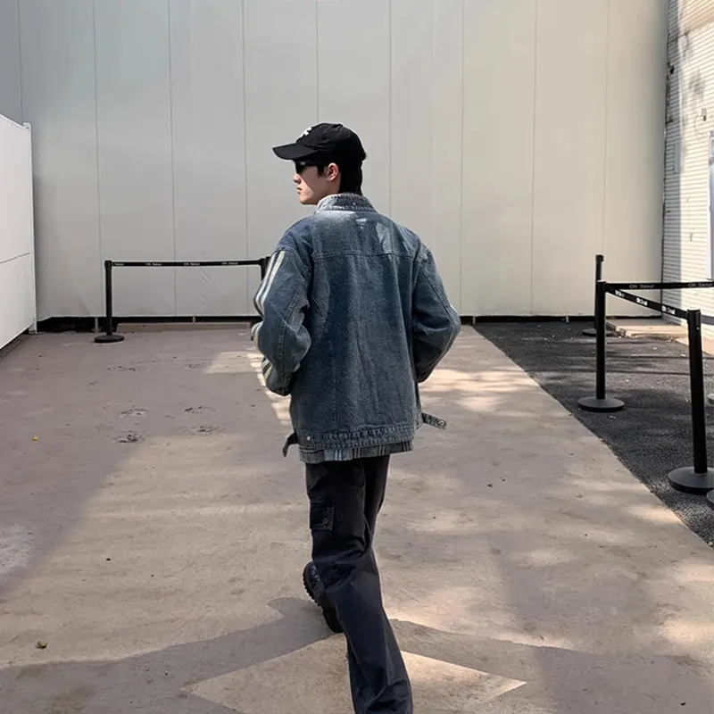 SUNSETMONENT Denim Jacket Unisex Blue-6