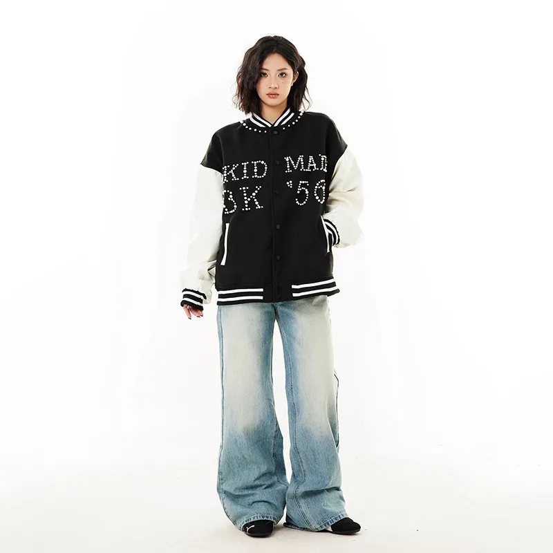 PAINT STAIN Baseball Jacket Unisex-12