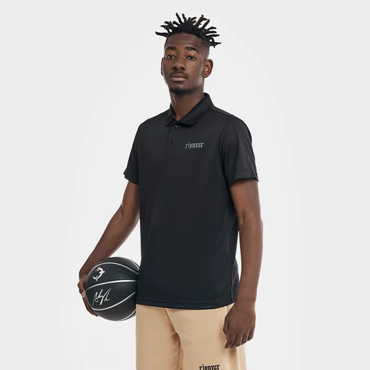 RIGORER Short Sleeved Vintage Polo Shirt Unisex-3