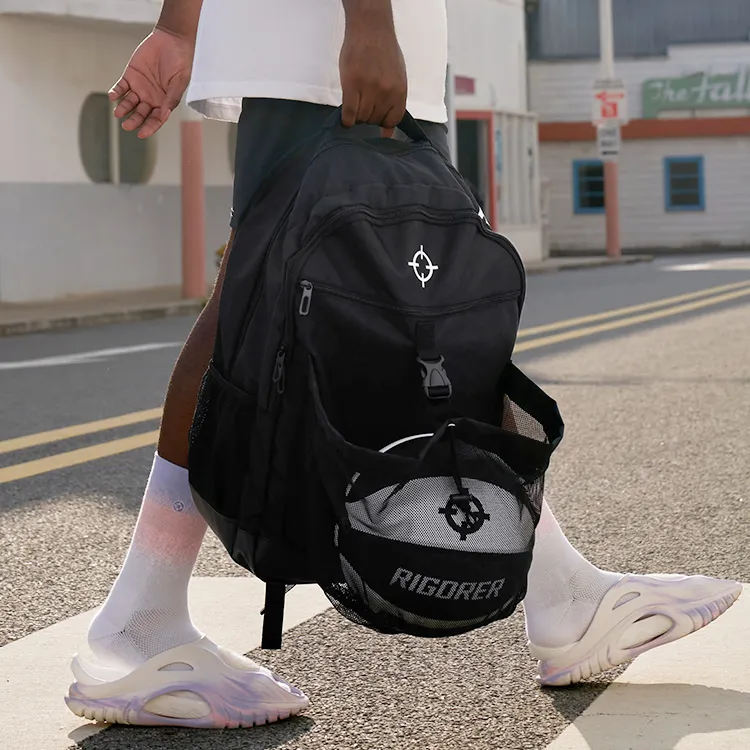 RIGORER Polyester Backpack Tubas Unisex Black-12
