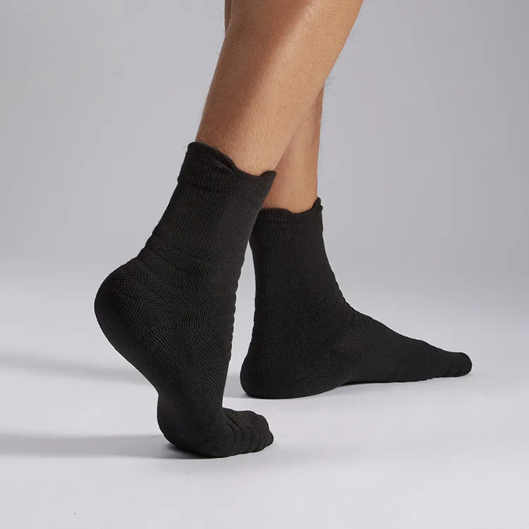 RIGORER Mid Calf Socks Unisex Solid Color-5