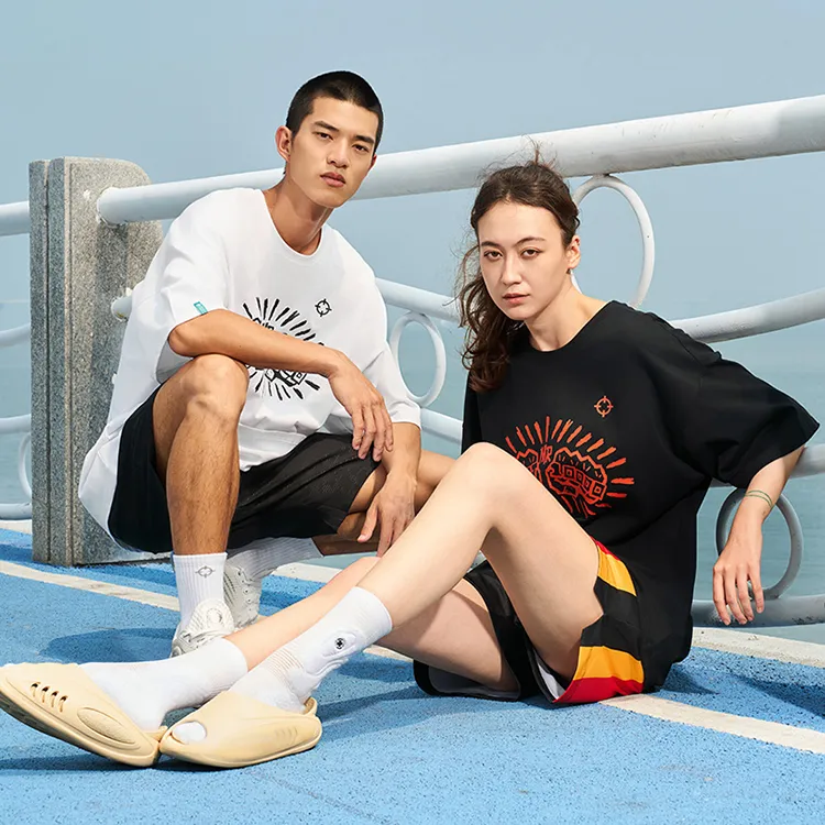 RIGORER American Crew Neck Short Couple's Unisex-19