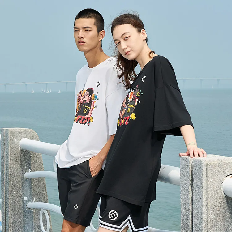 RIGORER Crew Neck Couple Short Sleeved T Shirts Unisex-10