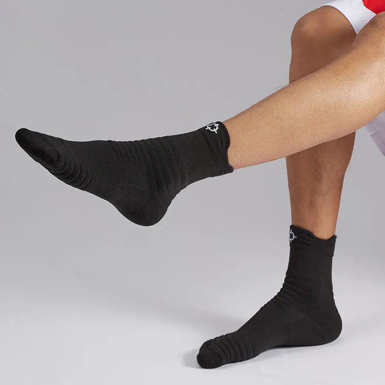 RIGORER Mid Calf Socks Unisex Solid Color-6