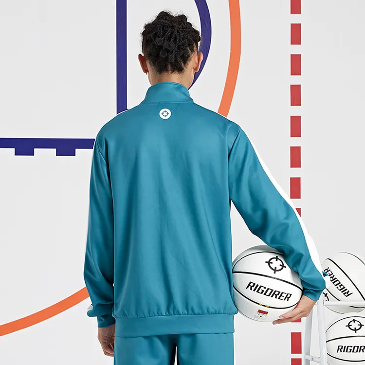 RIGORER Stand Collar Zip Up Jackets Coat Unisex-10
