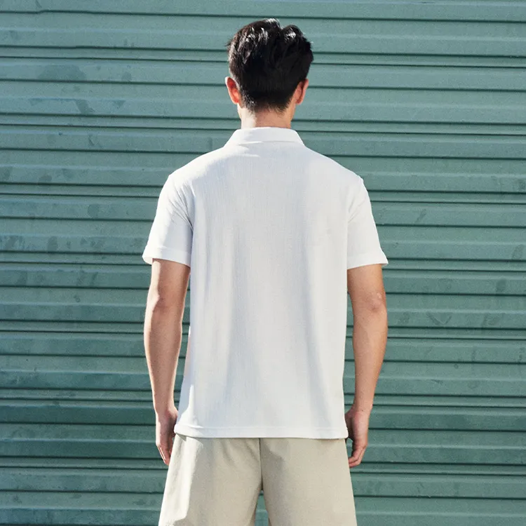 RIGORER Short Sleeved Vintage Polo Shirt Unisex-16