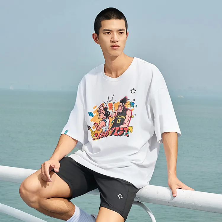 RIGORER Crew Neck Couple Short Sleeved T Shirts Unisex-18