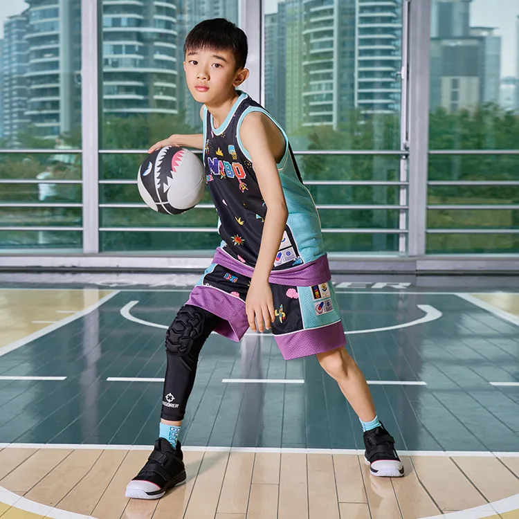 RIGORER Knee Pads Polyamide Elastane Badminton Basketball Kids'-1