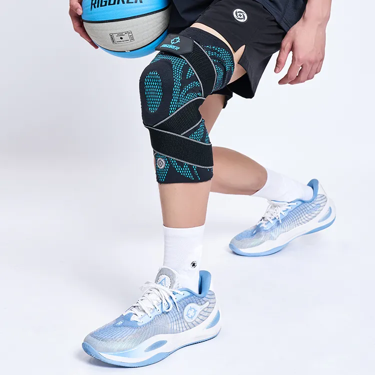 RIGORER Running Basketball Mountaineering Unisex Polyester Polyamide Elastane Knee Pads-5