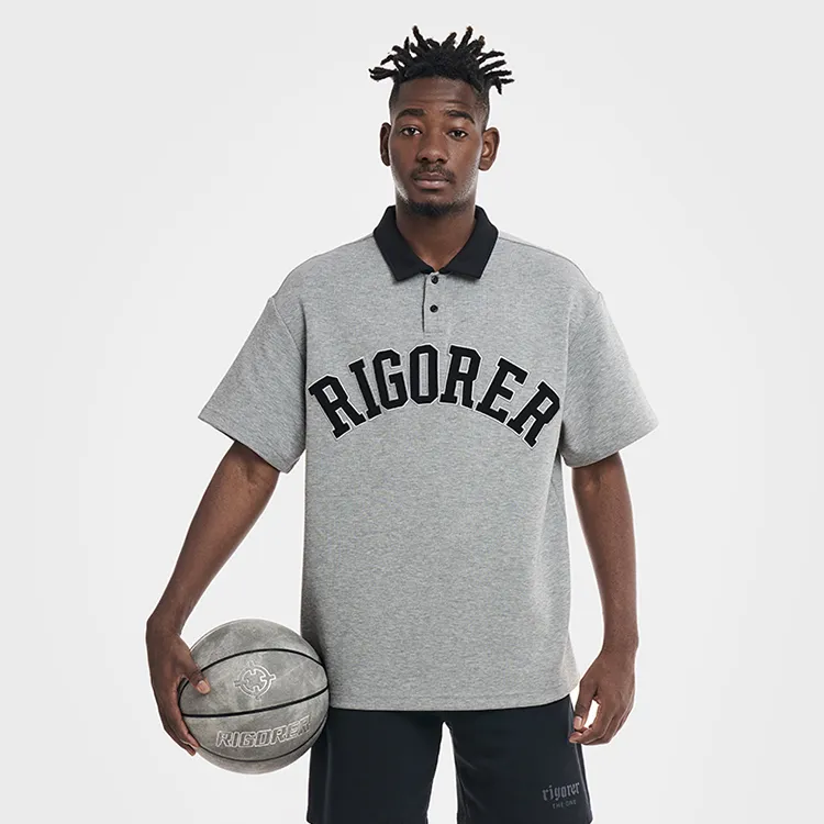 RIGORER Short Sleeved Vintage Polo Shirt Unisex-15