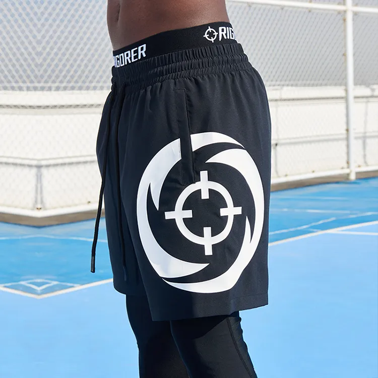 RIGORER Woven Five Button Casual Shorts Unisex-3