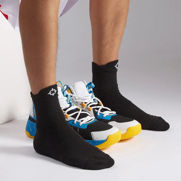 RIGORER Mid Calf Socks Unisex Solid Color-11