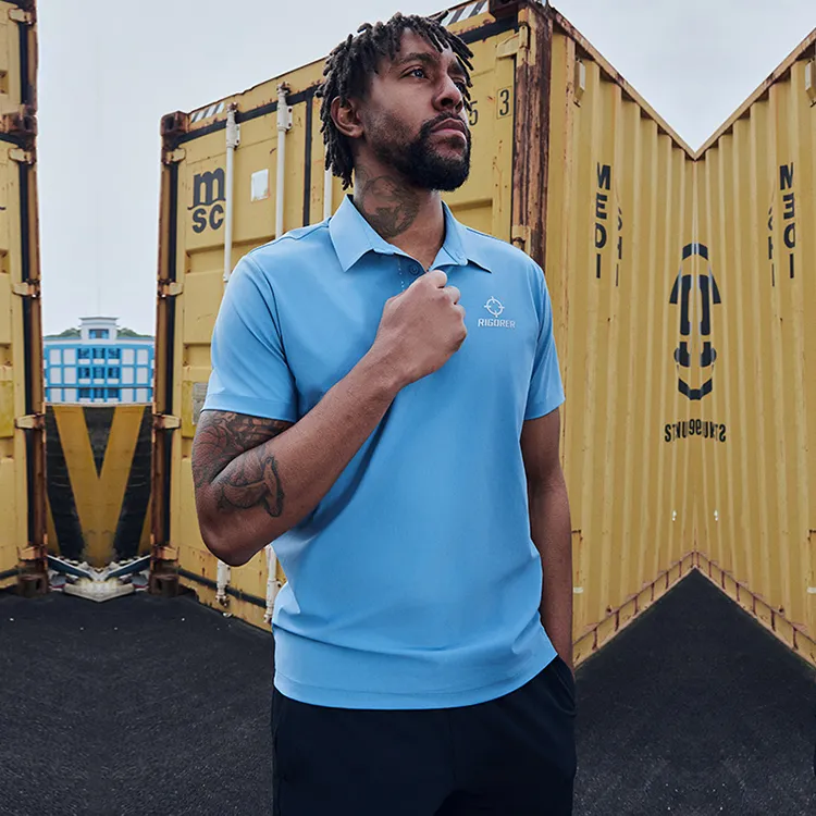 RIGORER Short Sleeve Polo Shirts Unisex-16