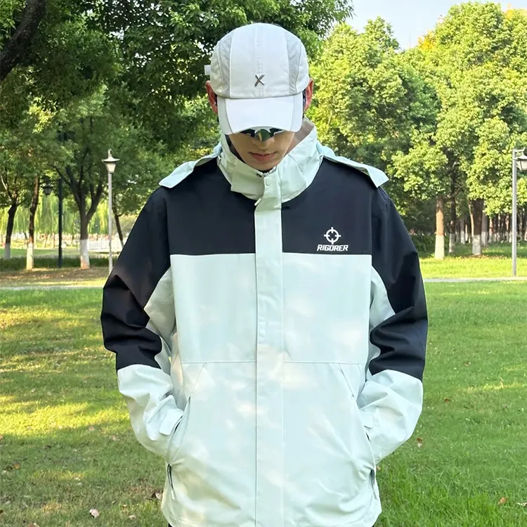 RIGORER Water Repellent Windbreaker Coat Unisex-16