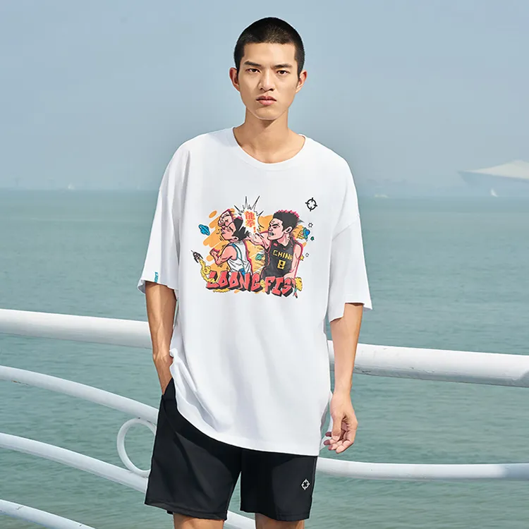 RIGORER Crew Neck Couple Short Sleeved T Shirts Unisex-19