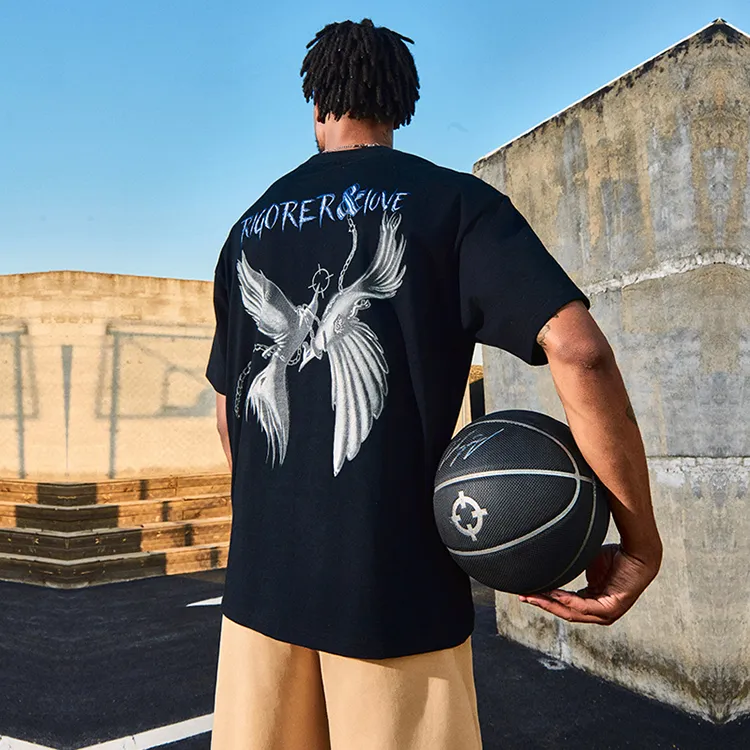 RIGORER Crew Neck Short Sleeved T Shirts Unisex-5