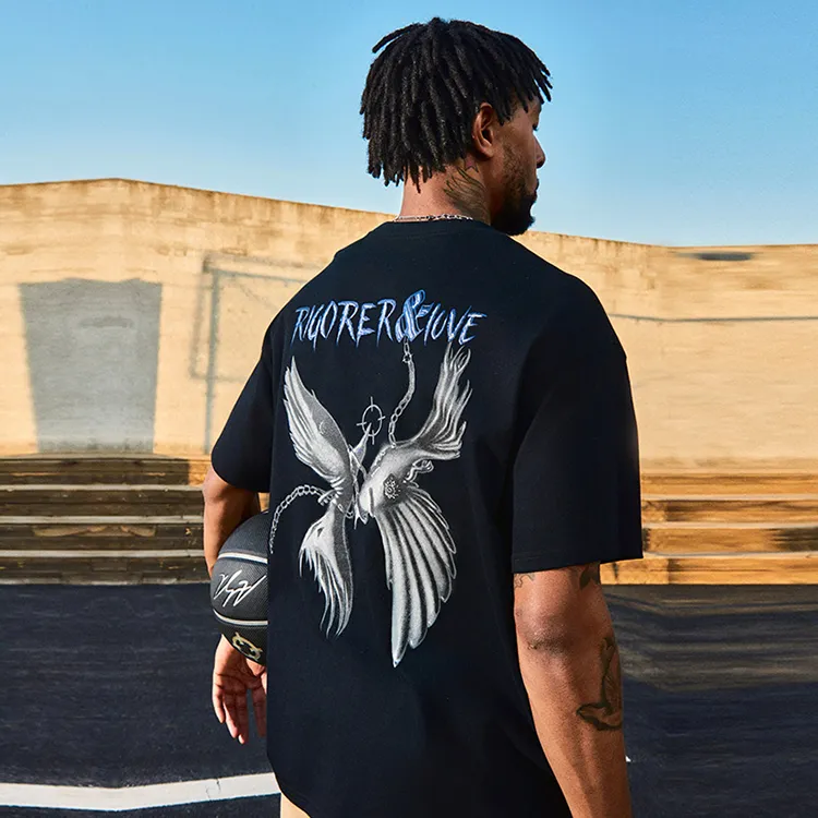 RIGORER Crew Neck Short Sleeved T Shirts Unisex-8