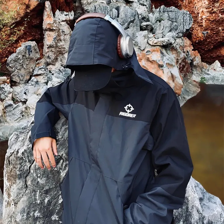 RIGORER Water Repellent Windbreaker Coat Unisex-4