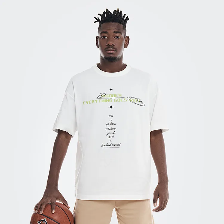 RIGORER Crew Neck Short Sleeved Loose Fit American Vintage T Shirt Unisex-9