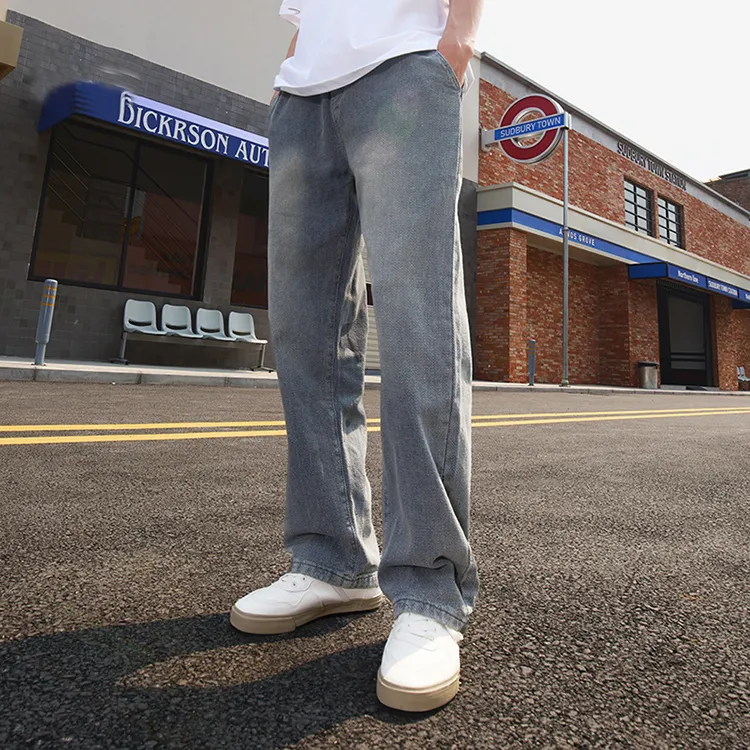RIGORER Loose Fit Casual Versatile Lightweight Jeans Unisex-4