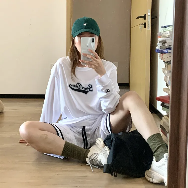 RIGORER Crew Neck Fall And Winter Couple's T Shirt Unisex-2