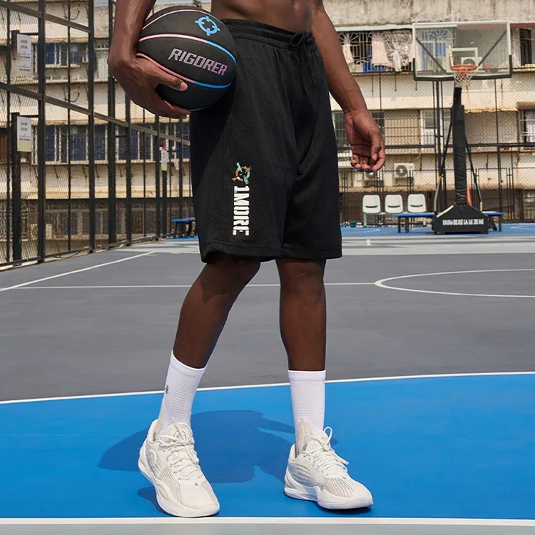 RIGORER Knitted Fabric Five Quarter Shorts Basketball Shorts Men's-10