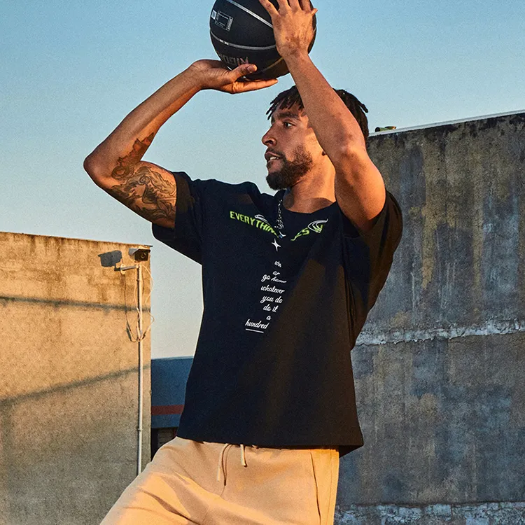 RIGORER Crew Neck Short Sleeved Loose Fit American Vintage T Shirt Unisex-5