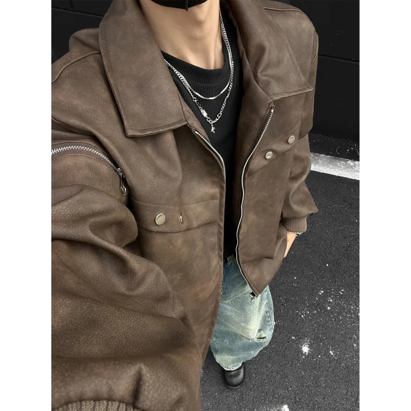 COMOWA Leather Jackets Unisex-5