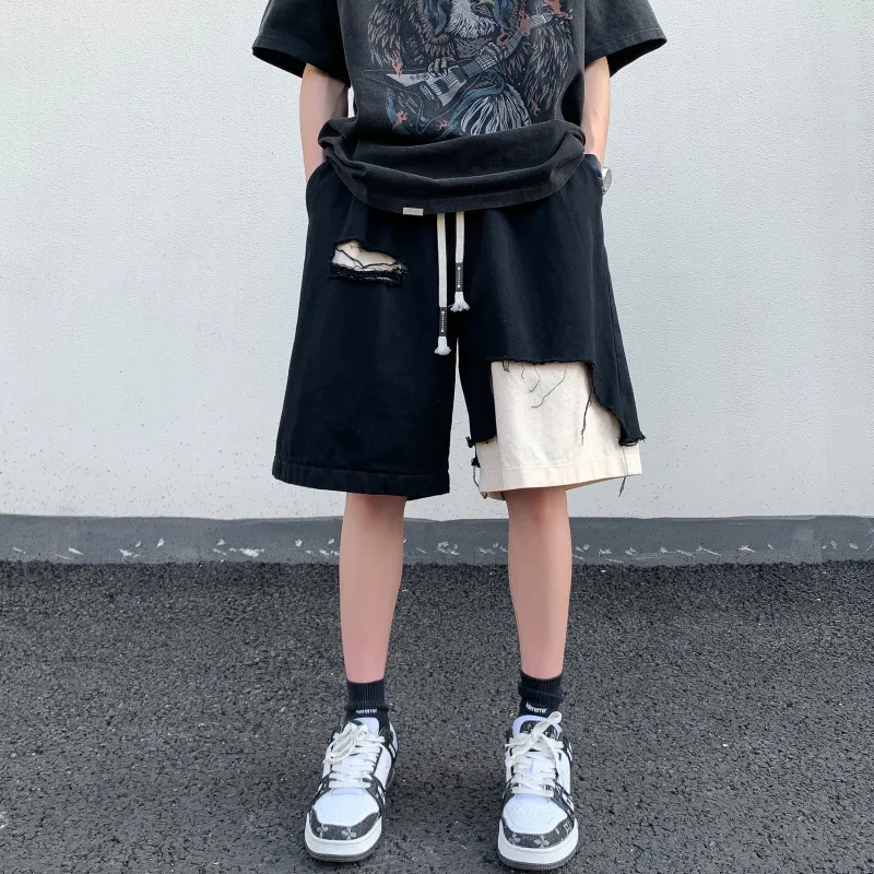 PAINT STAIN Casual Shorts Unisex-14