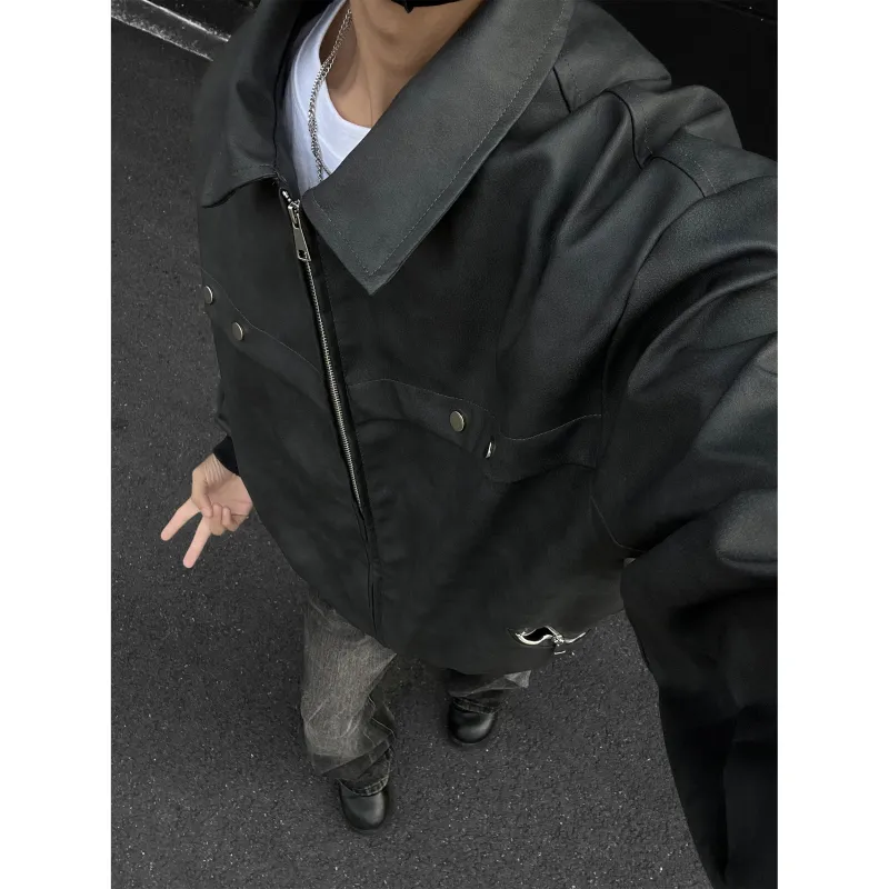 COMOWA Leather Jackets Unisex-1