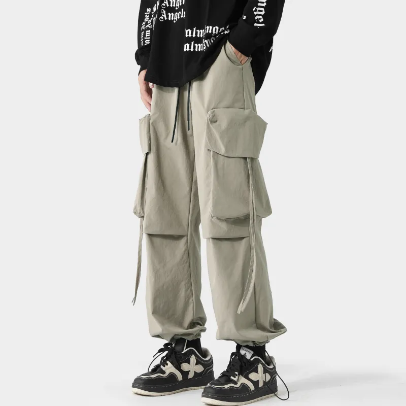 PAINT STAIN Casual Pants Unisex Green-5