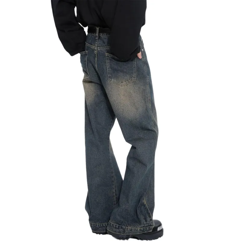 TESTUNG Jeans Unisex Rusty Earth Tone And Black Classic Color Scheme-15