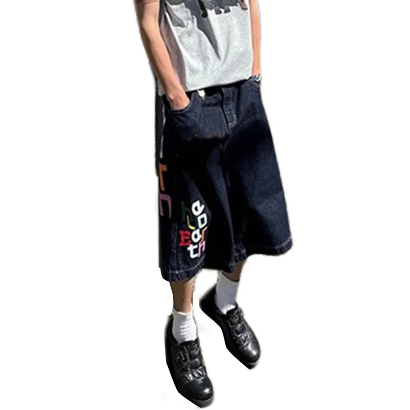 COMOWA Denim Shorts Unisex Blue-1