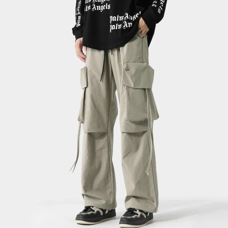PAINT STAIN Casual Pants Unisex Green-3