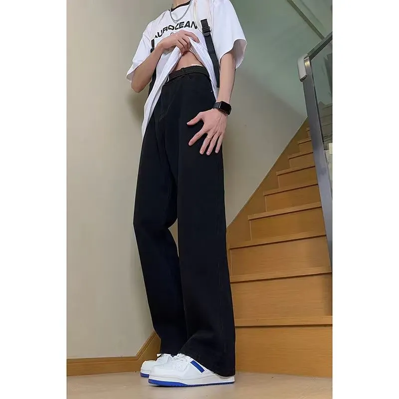 COMOWA Summer Thin Jeans Unisex Black-6