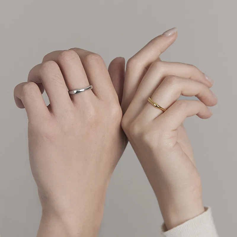 RHODON S925 Silver Rings Unisex-1