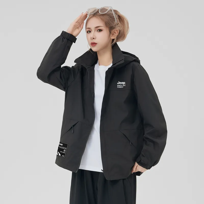 Jeep Windbreaker Jacket Trench Coat Unisex-2