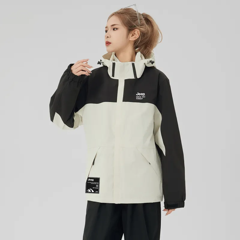 Jeep Windbreaker Jacket Trench Coat Unisex-11