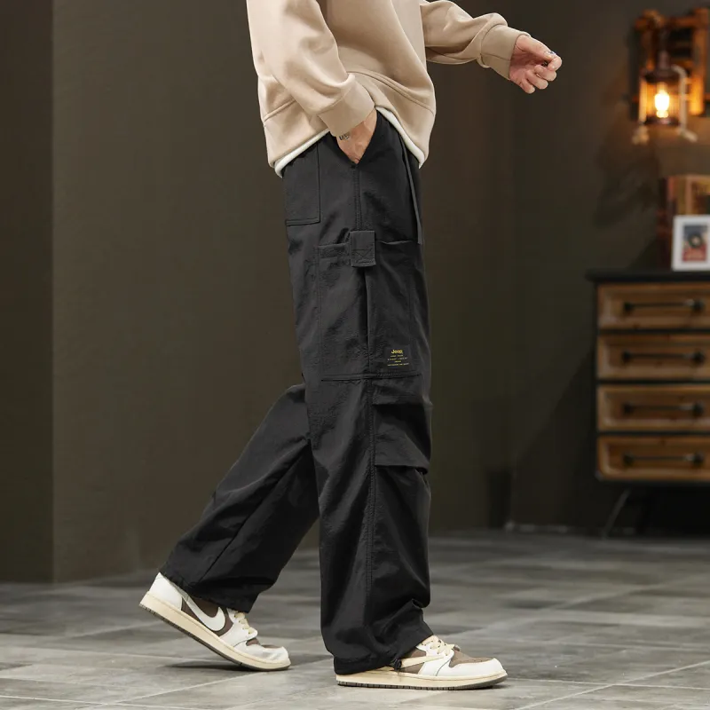Jeep Parachute Pants, Windbreaker Pants, Casual Pants, Cargo Pants Unisex-9