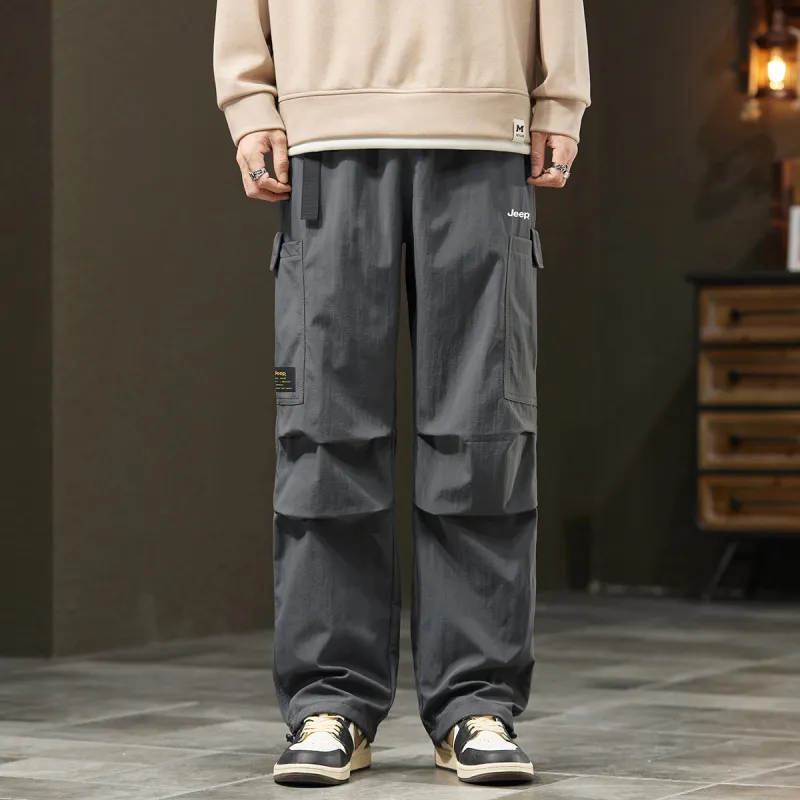 Jeep Parachute Pants, Windbreaker Pants, Casual Pants, Cargo Pants Unisex-15