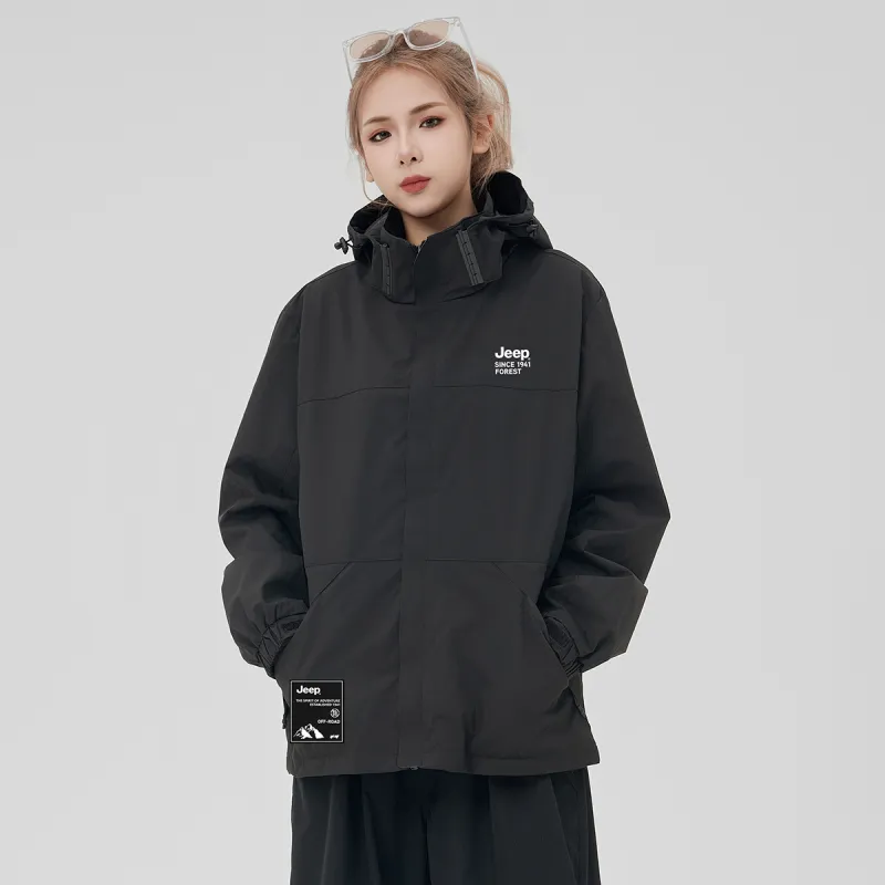 Jeep Windbreaker Jacket Trench Coat Unisex-4