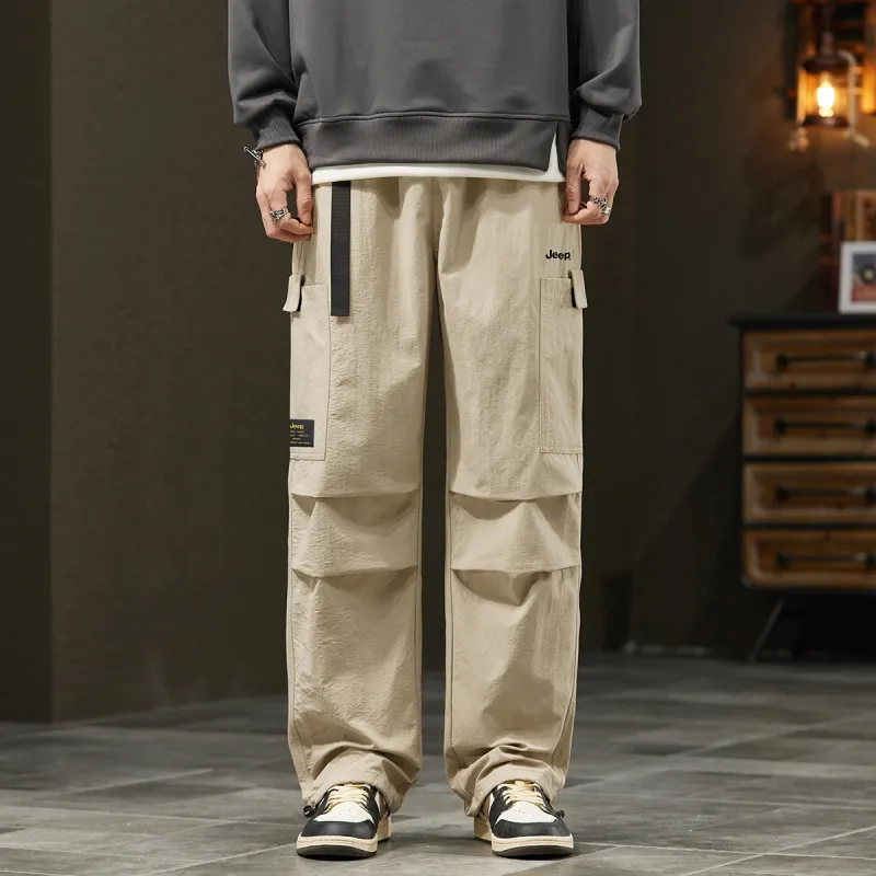 Jeep Parachute Pants, Windbreaker Pants, Casual Pants, Cargo Pants Unisex-25