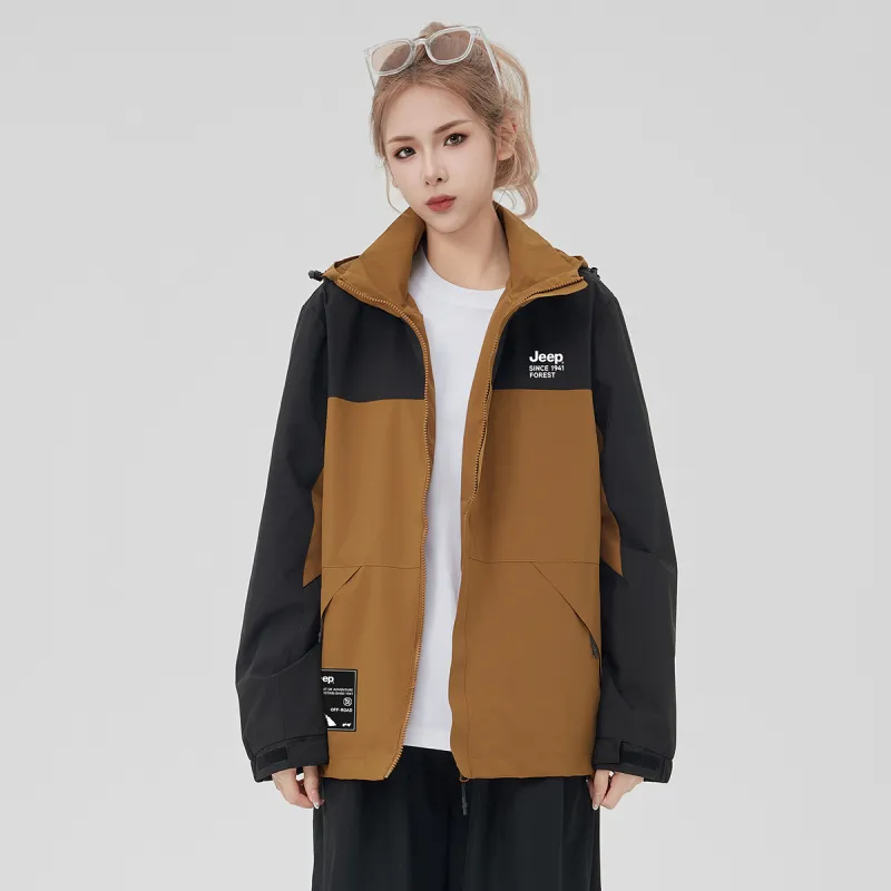 Jeep Windbreaker Jacket Trench Coat Unisex-16